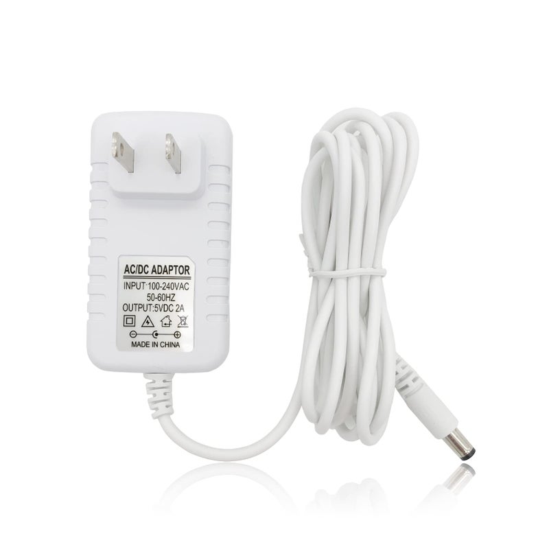 PDEEY Power Cord Replacement for Graco Baby Swing DuoGlider, DuetSoothe, Dreamglider, Simple Sway, Sweetpeace Charger 5V AC Adapter, White - Image 1